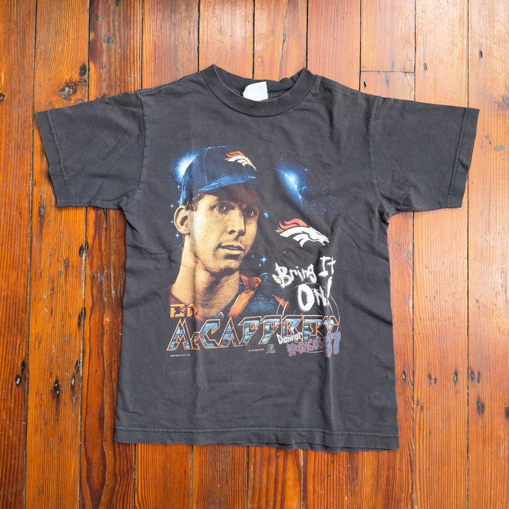 Vintage 2000 Ed McCaffrey #87 Denver Broncos Bring It On player T-shirt